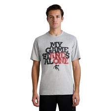 And1 Men's Dunk Distinguishable Print Graphic  Gray Tee 3XL