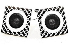 DIANE VON FURSTENBERG 2 Classic CHAIN LINK LOGO Designer SPEAKERS for PHONES USB