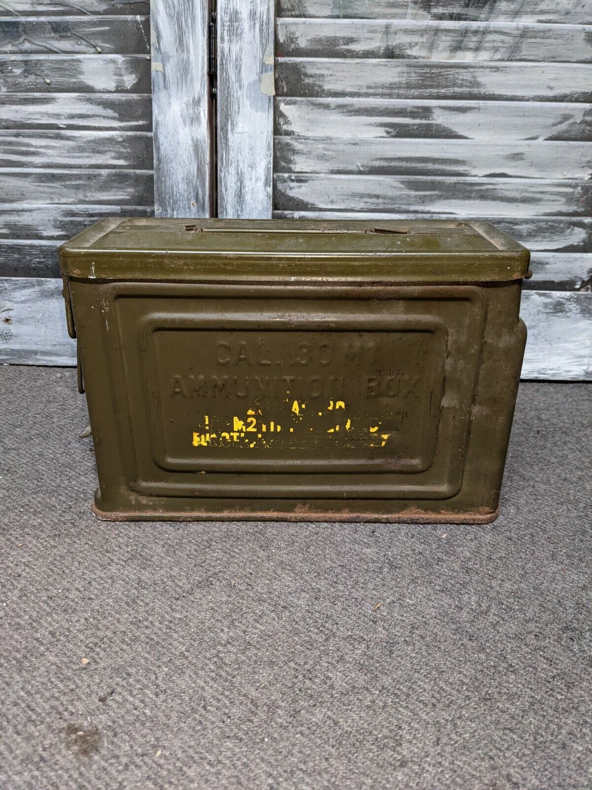 WWII WW2 US Military Issue M1 30. Ammo Box Can 