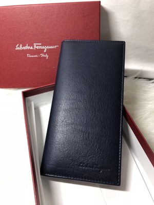 ferragamo wallet blue