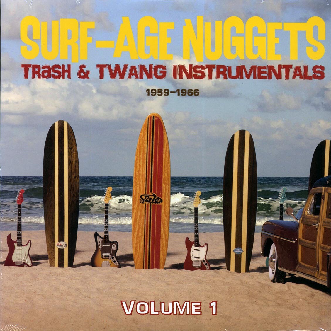 ВИНИЛОВЫЕ пластинки разных серф-эпох: Trash & Twang Instrumentals 1959-1966, Том 1