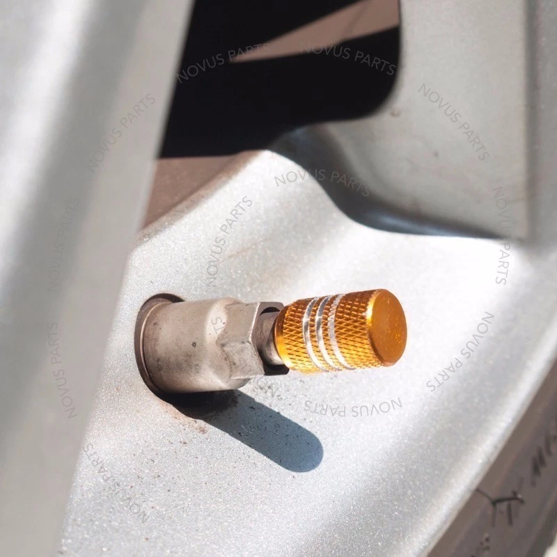 New Gold 4pcs Valve Stem Cover Anti-slip Dust Wheel For Lexus IS350 LS460 ES350 - Image 4 of 4