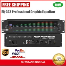 EQ-323 110V 2U Dual 31-band Professional Graphic Equalizer Spectrum Equalizer ot