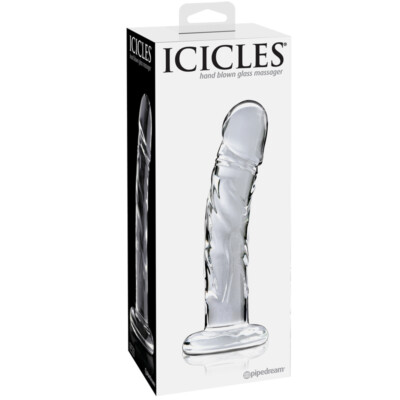 Icicles No. 62 Realistic Glass Dildo p-spot g-spot hypoallergenic Sex Toy