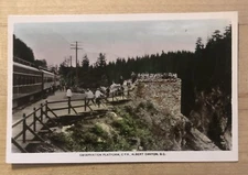 Postcard - Observation Platform, C.P.R Albert Canyon B.C. Canada, RPPC