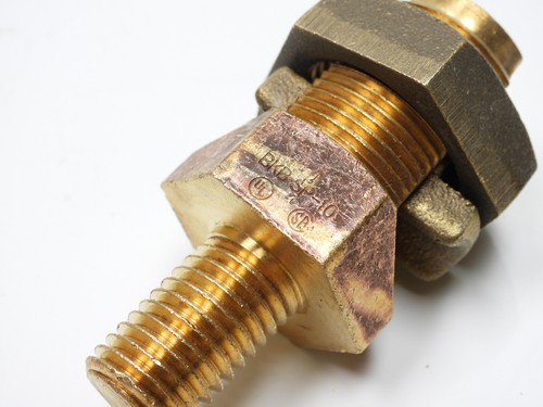 Grounding Split Bolt Connector w/ Stud Post 350-1/0 STR CU BKB SP-10 UL SA - Picture 3 of 6