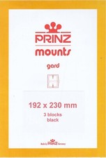 Prinz / Scott Black Stamp Mounts 192x230mm For Celebrate The Century Pack Of 3