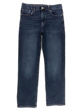 OLD NAVY Straight Leg Jean Boys 12 Husky Blue Denim Adjustable Stretch W28" L27"