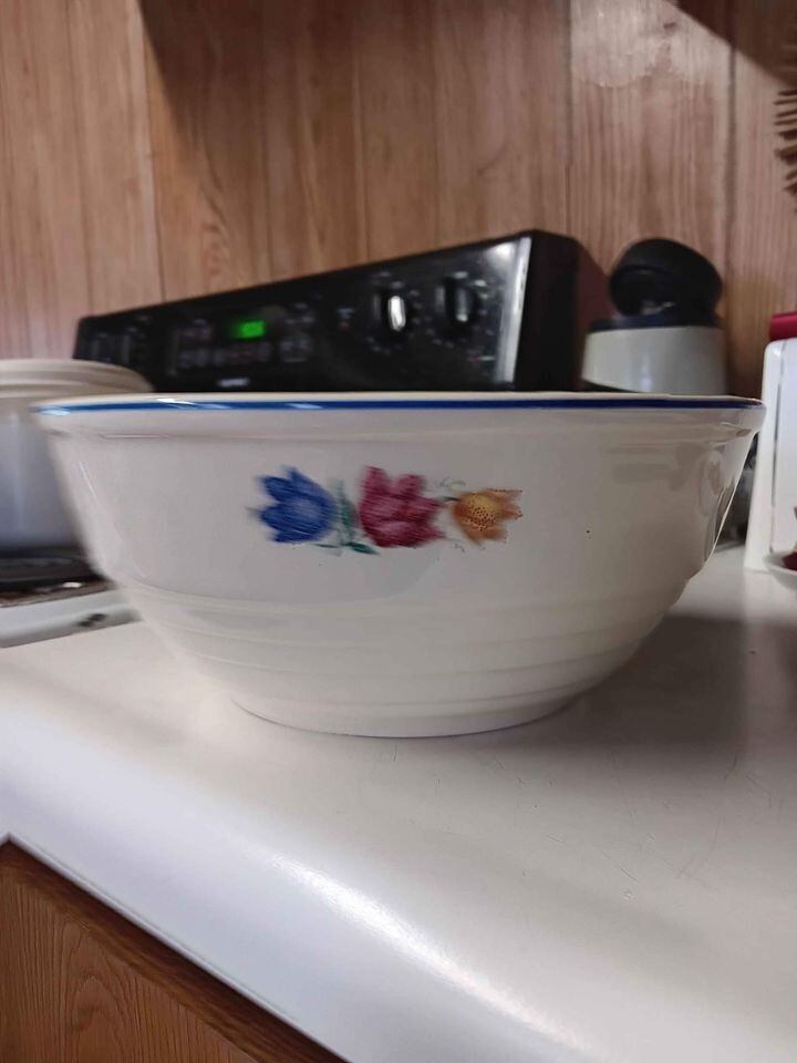 vintage large pottery bowl eBay