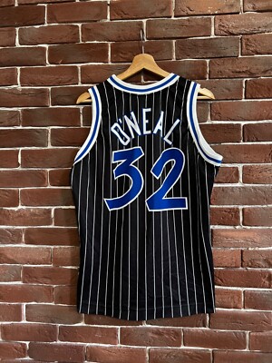Vintage 90s Champion NBA Shaq O Neal Orlando Magic Jersey M black