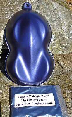 Candy Zombie Midnight Death Pearl Pigment Auto Grade Lacquer  Gloss 