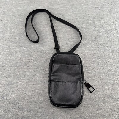 ZARA - Men's Black Faux Leather Crossbody Mini Bag (PU4 )