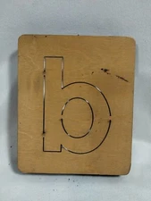 Letter b/q Accu-Cut Accucut Ellison Educational Wooden Dies  - 5x6 Arts & Crafts