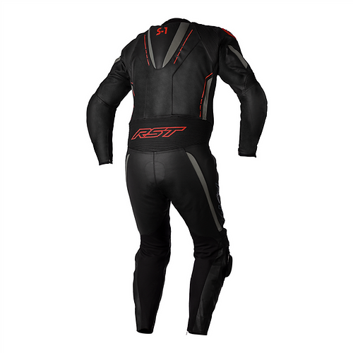 RST S1 Leather One Piece Motorcycle Suit Black/Red UK 44 Large SALE