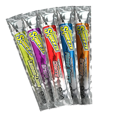 Freezer Popsicles- Cherry, Grape, Lemon-Lime, Mixed Berry, Orange - 50 pops pack