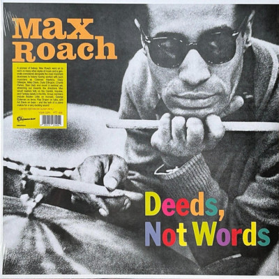 MAX ROACH ''DEEDS NOT WORDS'' (CLEAR VINYL) BRAND NEW! SEALED LP! (MINT)
