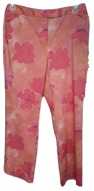 Nine & Company Size 12 Coral and Pink Pants