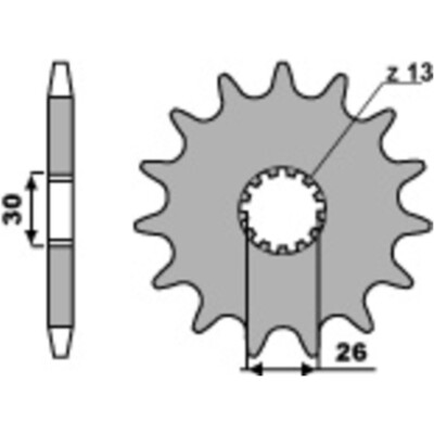 PBR Standard Stahlritzel vorne 2130 - 525 AMERICA THRUXTON BONNEVILLE für: TIGER