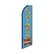 Cabinets Swooper Flutter Feather Flag  3ft W x 11.5ft Tall