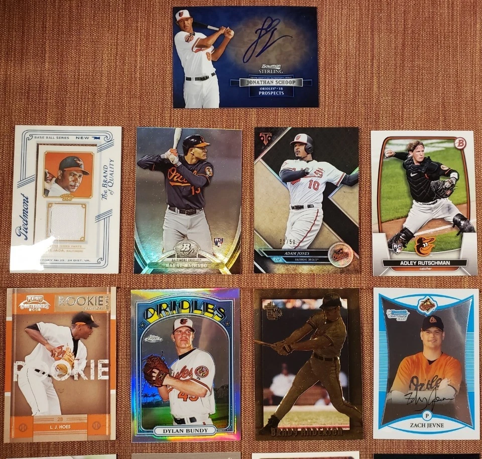 Orioles Baseball Cards Rutschman RC Machado Ripken Jones /50 Schoop AUTO RC's - Image 2 of 4