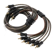 6ft 6 Channel Dual Twisted OFC RCA Cable CPP-MC6 Audiopipe