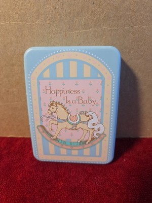 Extremely Rare  1985 Enesco Imports Corp Tin Photo frame | Japan | Baby Gift