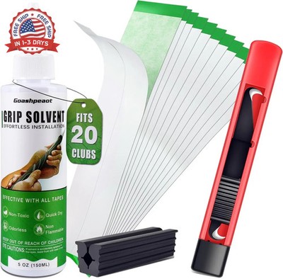 Regripping Fits 20 Golf Clubs Professional Golf Grip Kit, Inlcudes 5 oz Solvent
