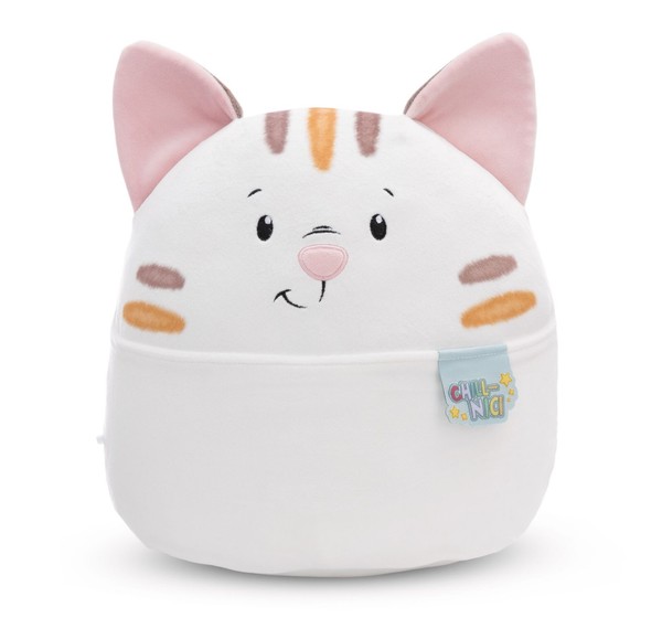 Nici Kuscheltier Chill Katze 20Cm - Beige - Stofftier Aus Weichem PlüSch, Niedli-image