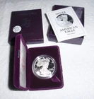 One 1993 Proof Silver Eagle in Original Box From an Original Box of 2 Eagles