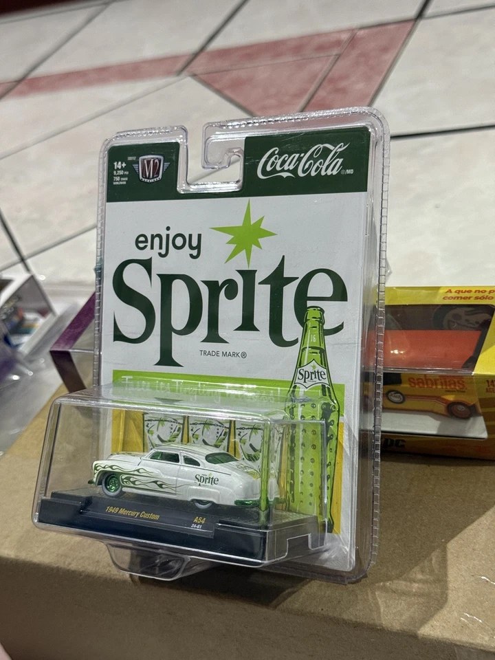 Chase!!! M2 Machines Coca-Cola Enjoy Sprite 1949 Mercury Custom A54 24-61 - Image 3 of 4