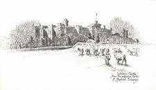 ROBERT STANDISH-SWEENEY Bleistiftzeichnung WINDSOR CASTLE VON SPIELFELDERN