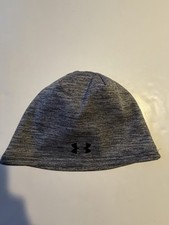 Under Armour Men's Gray Beanie Hat One Size, UA Storm Cold Weather, Lined