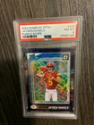 JAYDEN DANIELS ROOKIE PSA 8 NM-MT 2024 Donruss Optic PURPLE SCOPE Rated Rookie