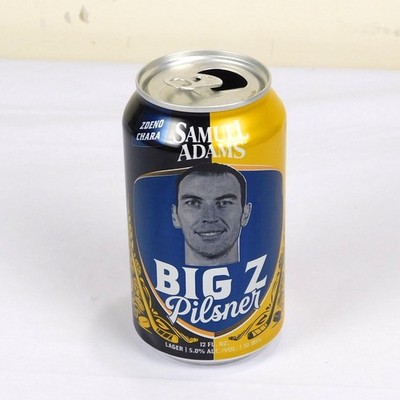Sam Adams Big Z Pilsner Zdeno Chara Our City Our Beer Empty Can Boston Bruins