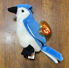 TY Beanie Baby  Rocket  The Blue Jay 6in Retired Vintage Collectible w/Tag