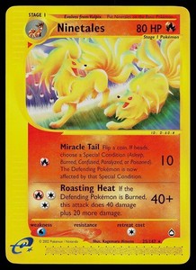 Ninetales 25/147 Aquapolis Rare Non-Holo