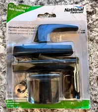 National Hardware Universal Screen & Storm Door Knob Latch Keyed, Black N178-806