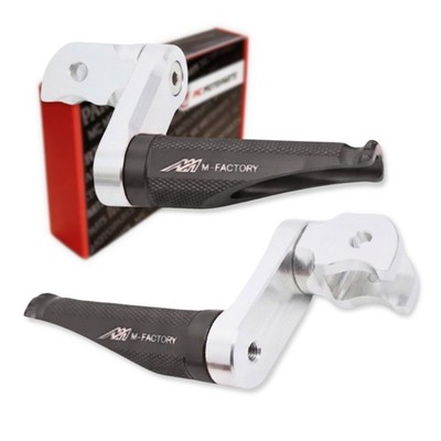 Shinobi Black 40mm Lower Rider Foot Pegs For DUCATI Hypermotard 950/SP 19-25 24