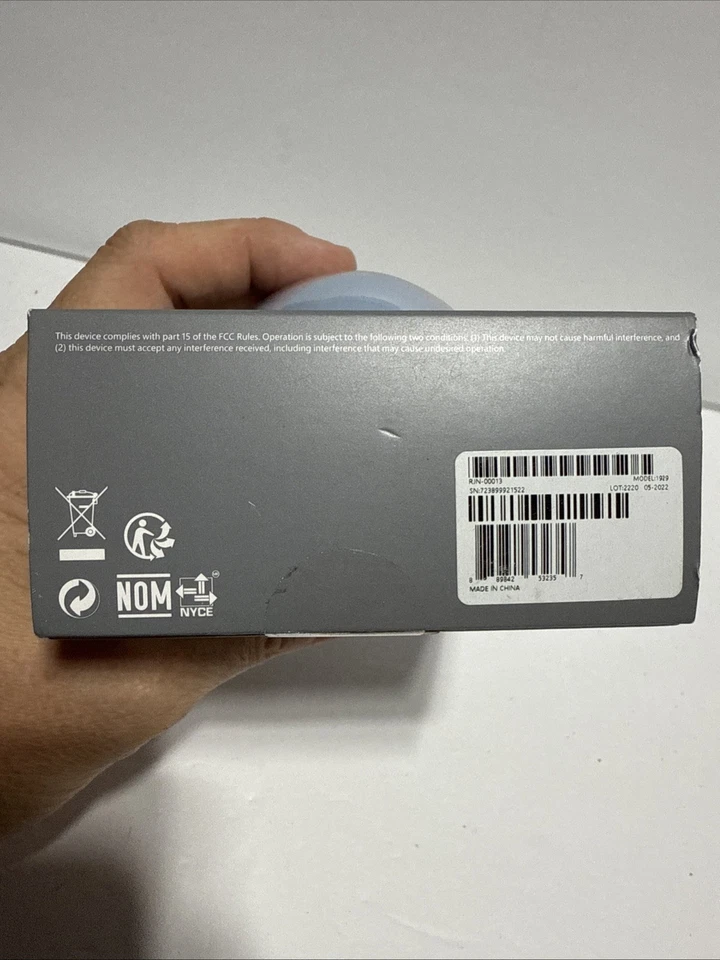 Microsoft Bluetooth Mouse (RJN-00013) Pastel Blue Model 1929 New - Image 4 of 4