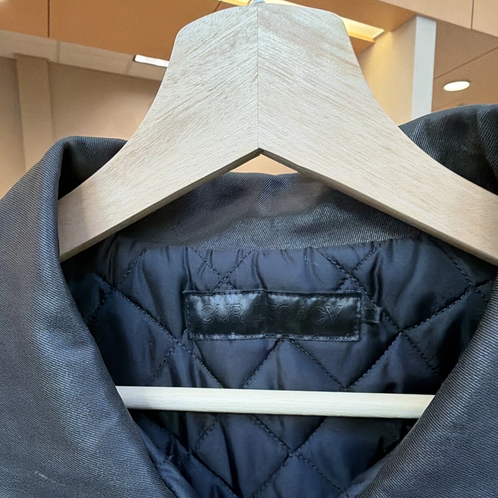 OUR LEGACY Men's Black Leather Full Zip Quilted Lined Jacket Size 52 image 5