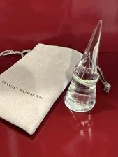 Authentic David Yurman Crossover Band With Pave Diamonds Size NWOT