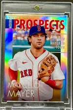 Marcelo Mayer  RARE ROOKIE  REFRACTOR BOWMAN INVESTMENT CARD SSP RED SOX MINT