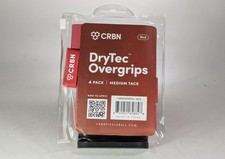 CRBN Drytec Overgrips Pickleball Paddle Grip Tape 4-Pack RED
