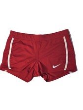 NIKE DRI FIT SHORTS ATHLETIC RED SIZE SMALL ADJUSTABLE DRAWSTRING WAIST