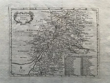 1701 Antique Morden Map: Gloucestershire