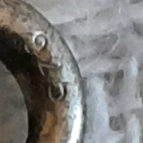 Stunning Antique Solid Silver Figaro Mesh Chain 6… - image 5