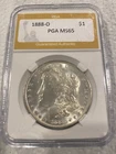1888-O Morgan Silver Dollar MS65