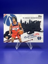 Tre Johnson III 2025-26 Topps Basketball Clutch City Prospects # CC-6 Wizards RC