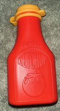 Pretend Play Tomato Ketchup Plastic Bottle Fake Food Kitchen Toy