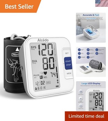 Durable Blood Pressure Monitor with Voice Function & 2X120 Memory Capacity